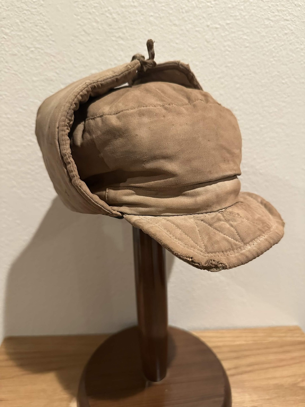 Original Korean War Chinese Army PLA / PVA Winter Padded Field Cap Salty