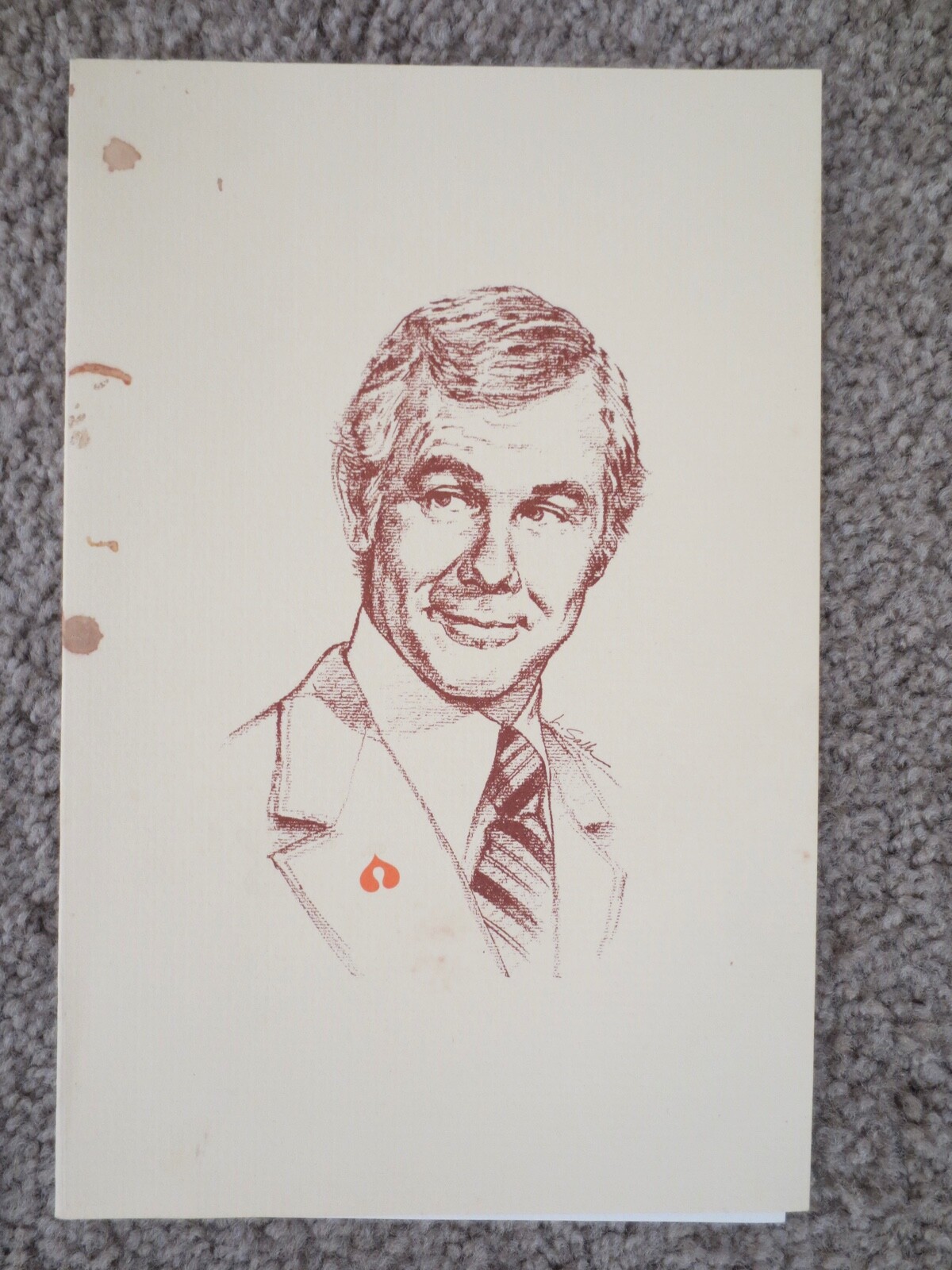 Johnny Carson Del Webb\'s Sahara Casino 1970s Cocktail Show Menu Souvenir Program