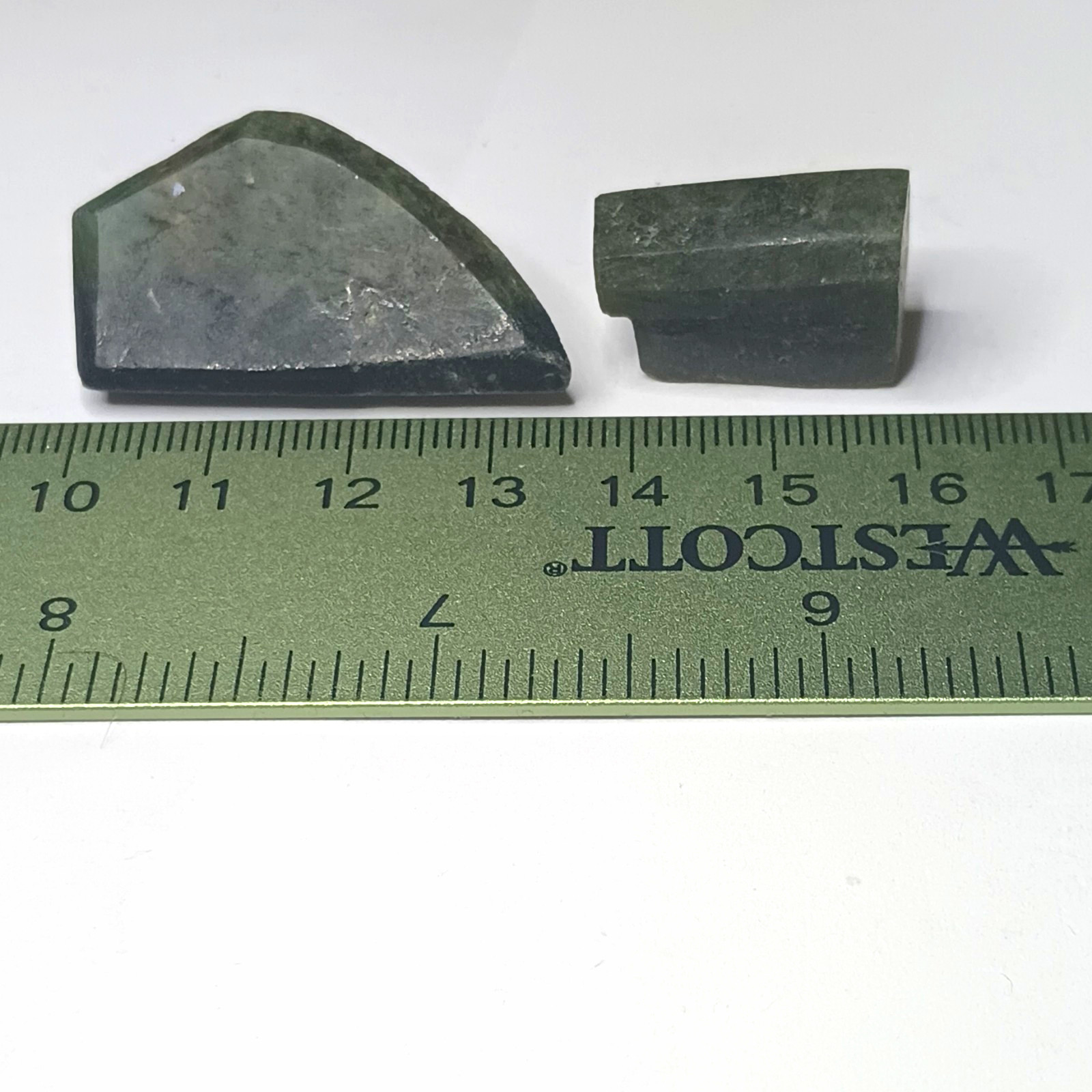 106 tcw Lot 2 Dark Green Emerald Rough Crystal/Mineral Specimen Pieces (3–4 cm)