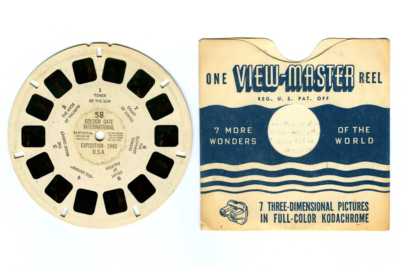 Rare Sawyer\'s No. 58 GOLDEN GATE INTERNATIONAL EXPOSITION 1940 View-Master Reel