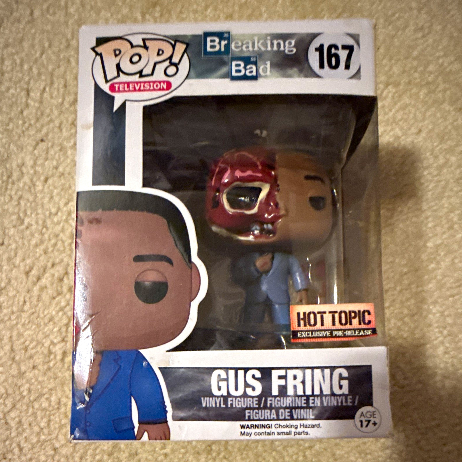 Funko Pop Vinyl Breaking Bad Gus Fring #167 Hot Topic Exclusive Figure