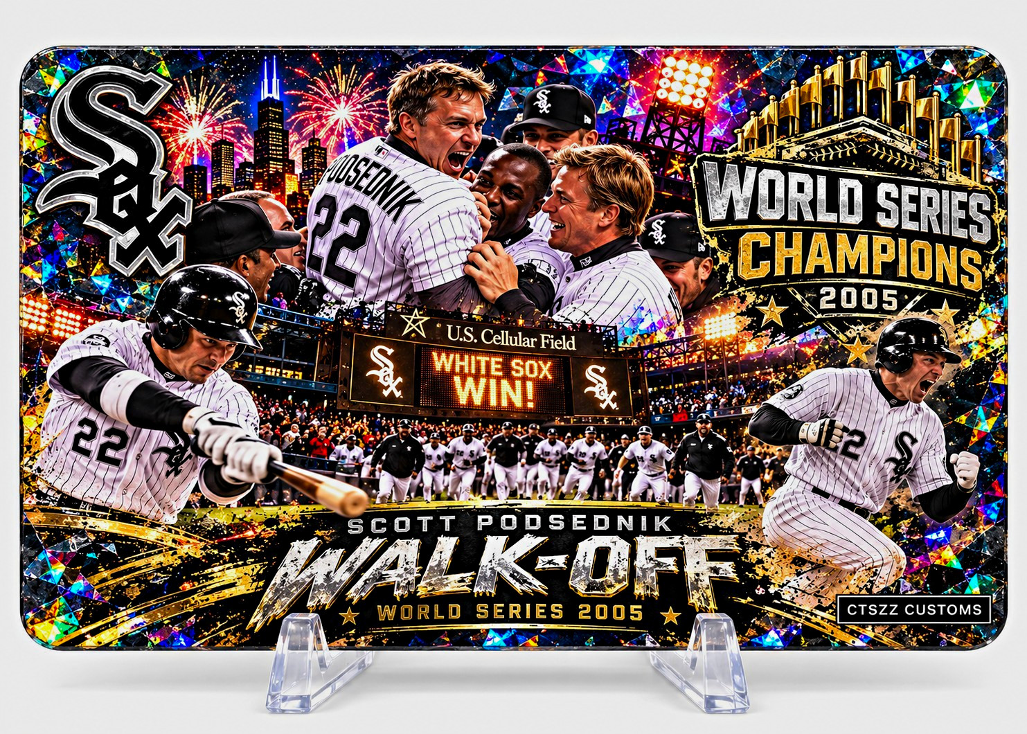 Scott Podsednik 2005 World Series Walk-Off Chicago White Sox Custom Card