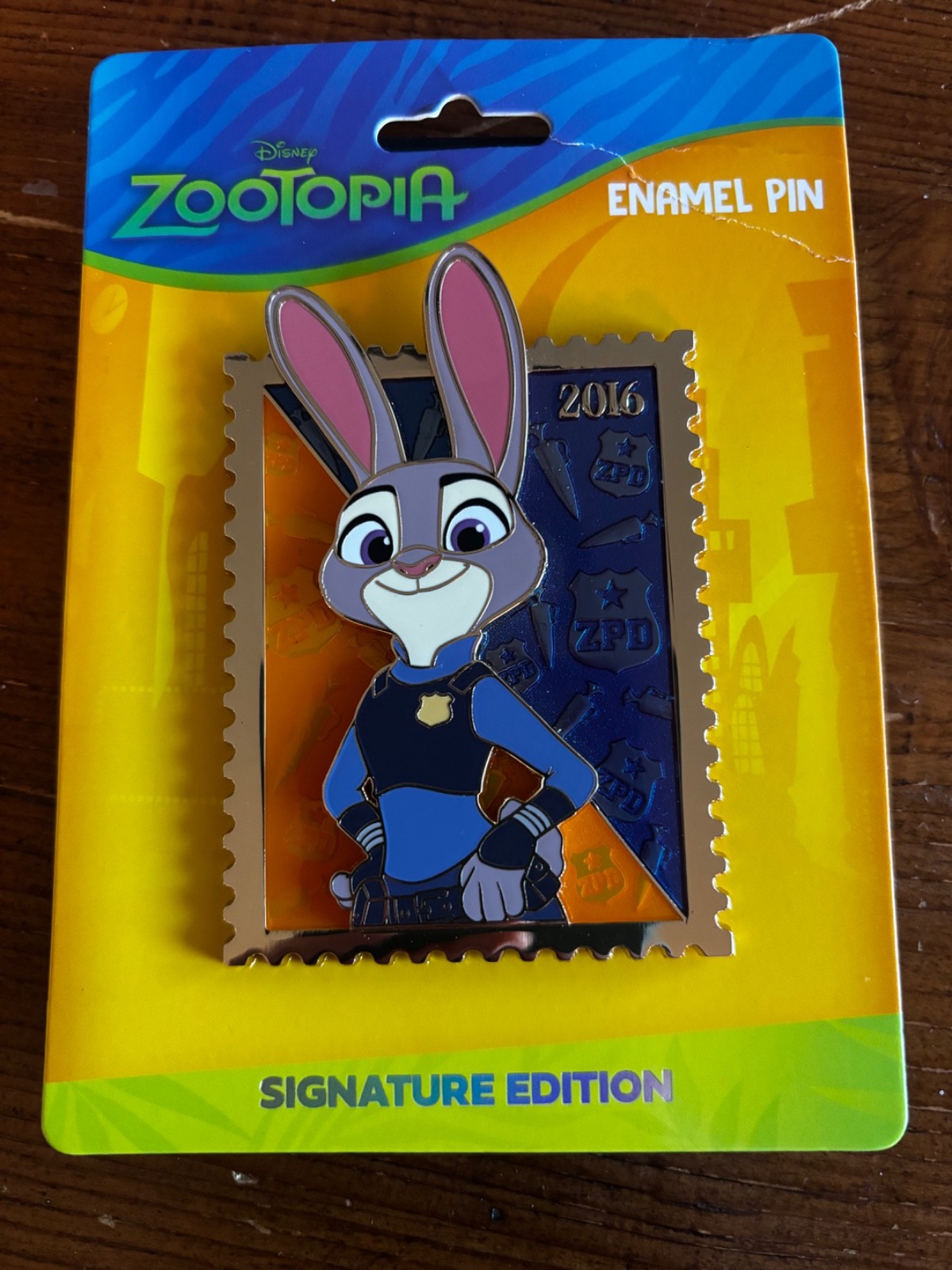 Judy Hopps Stamp Pink a la Mode PALM Royal Stamp Pin LE400 FLAWEDReadDescription