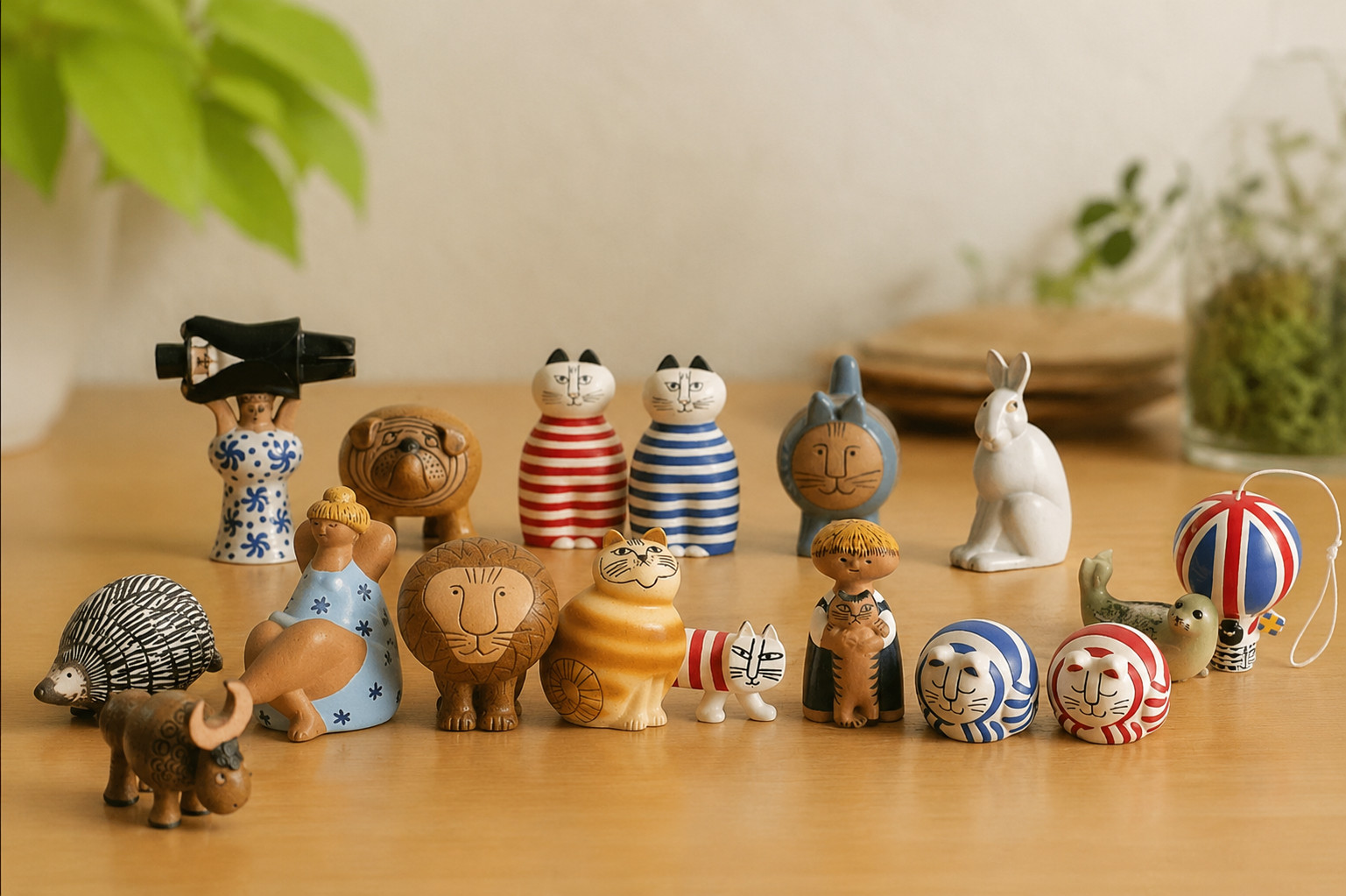 Lisa Larson Small Figurine Miniature Fabrica All 17 Types Set OOP