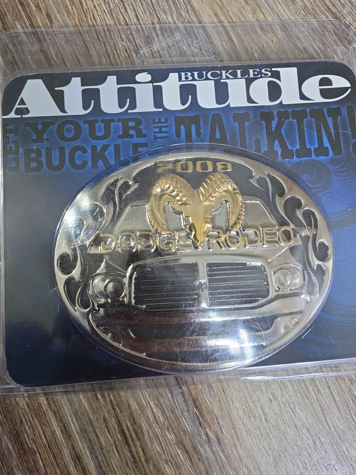 Montana Silversmiths DODGE Rodeo 2008 3D Tricolor Belt Buckle New