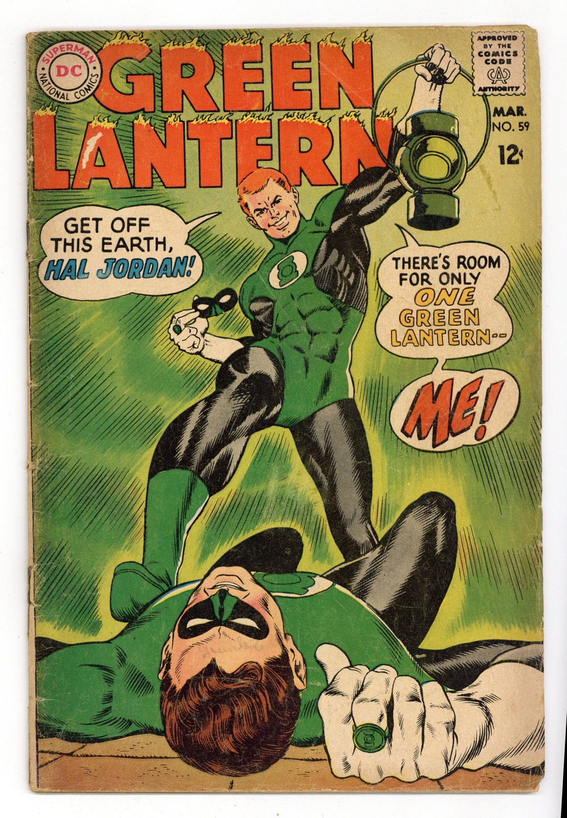 Green Lantern #59 GD 2.0 1968 1st app. Guy Gardner