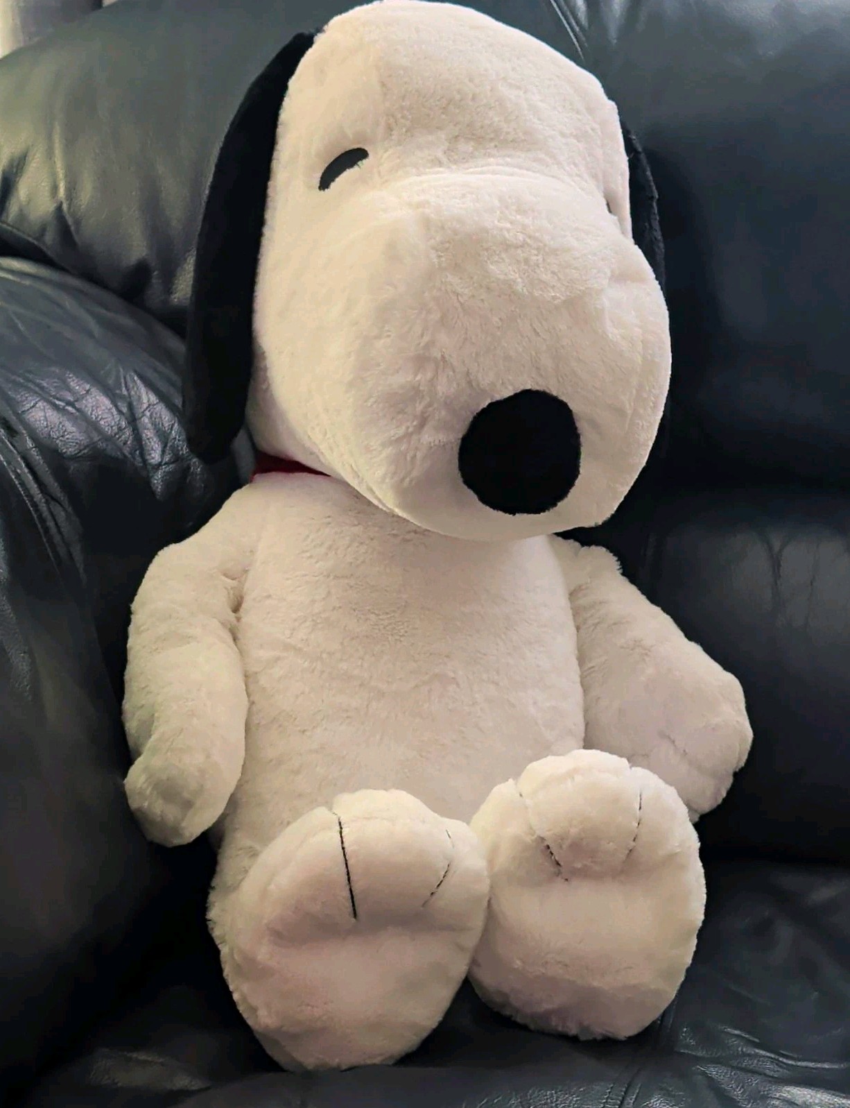 Just Play Peanuts Snoopy 23in Jumbo Plush Stuffed Dog White Black Red