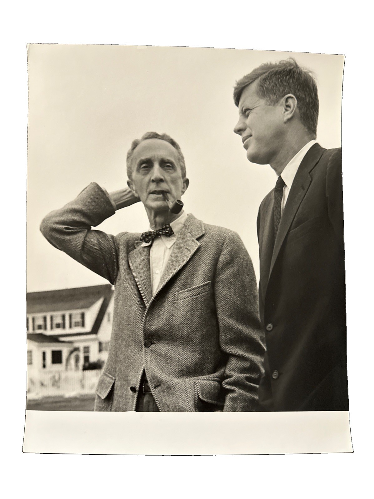 Clemens Kalischer — Norman Rockwell & John F. Kennedy | 1960 | Stamped Numbered