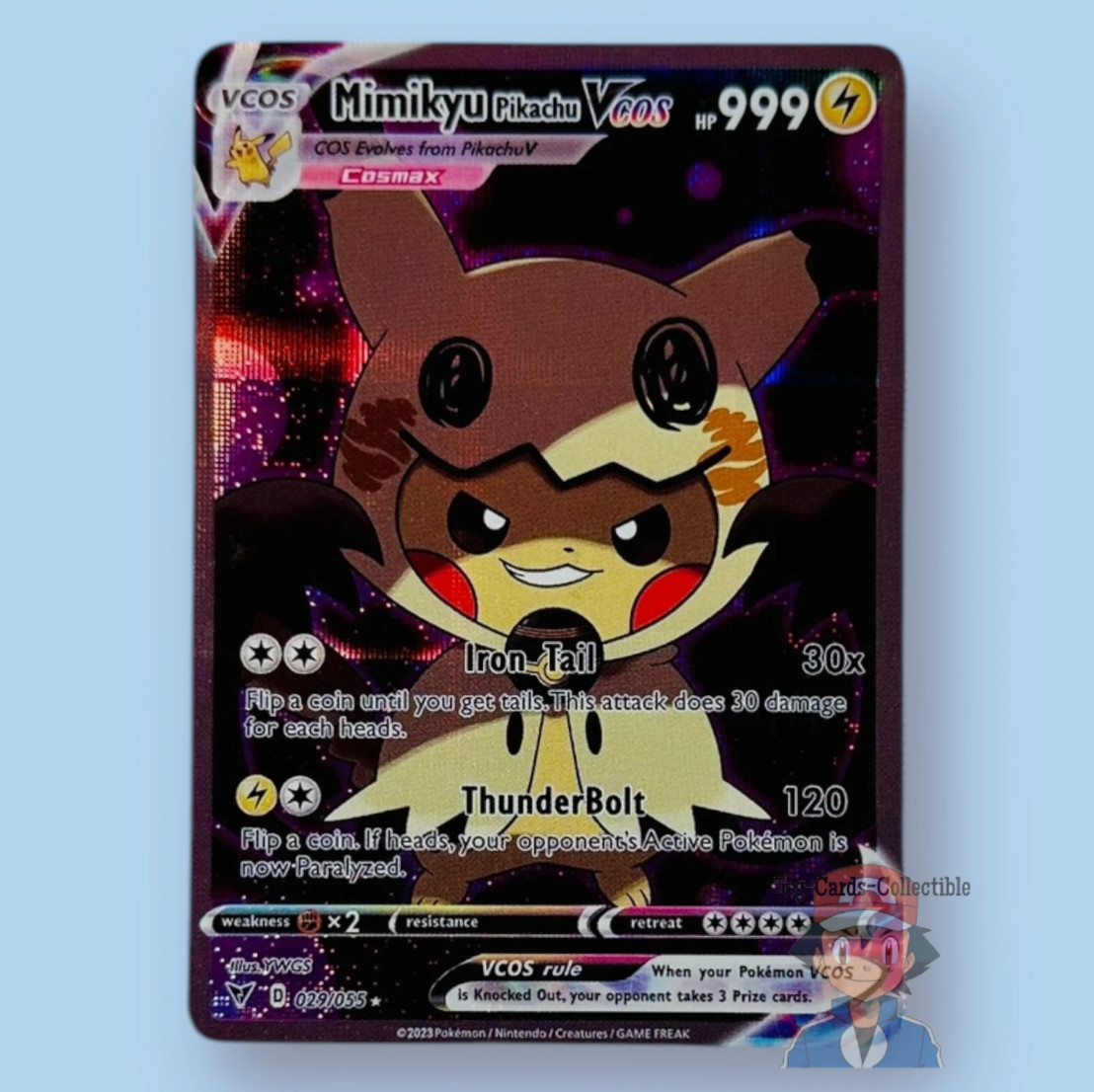 Pikachu Halloween Mimikyu Cosplay Cute Doujin ACG HOLO Card - Near Mint C.