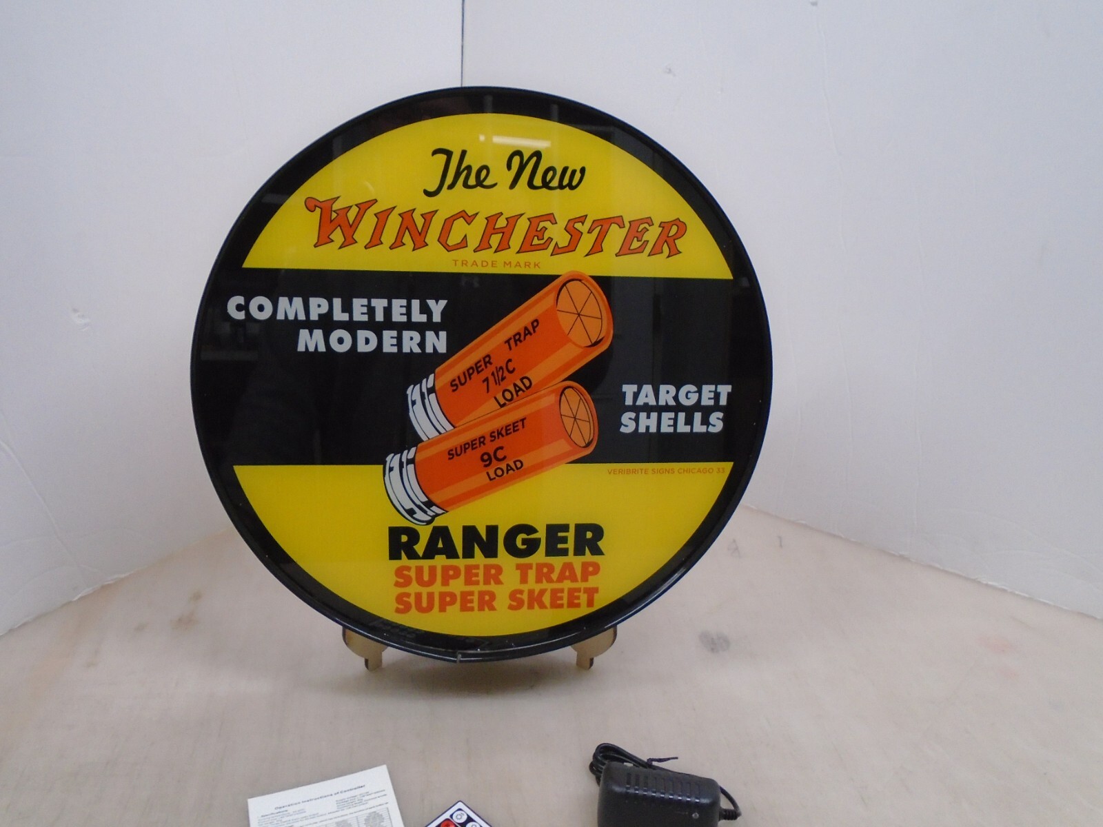 Winchester Ranger Round LED Display lighted sign lightbox Wall Hanging