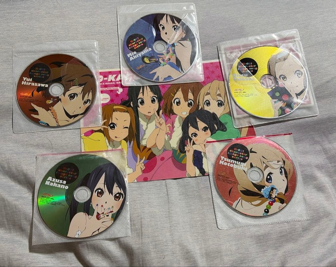 K On Character Image Song CD Set 5 Discs Collectible 15+