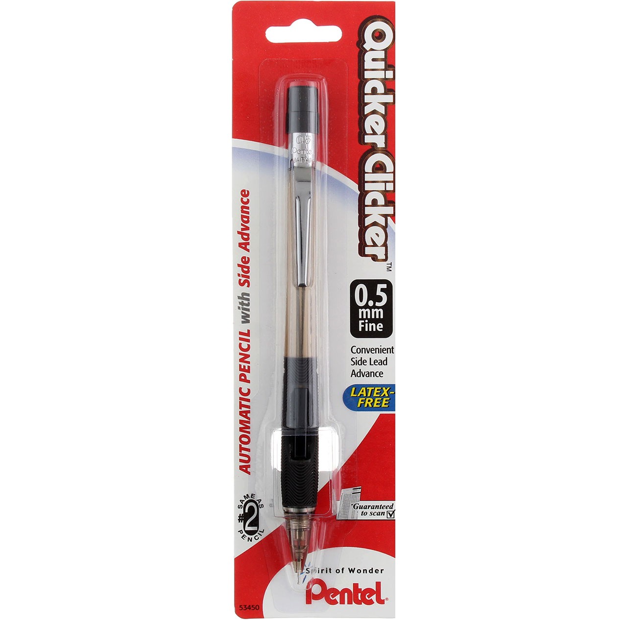 6 Pack Pentel Quicker Clicker Automatic Pencil Fine 0.5 oz