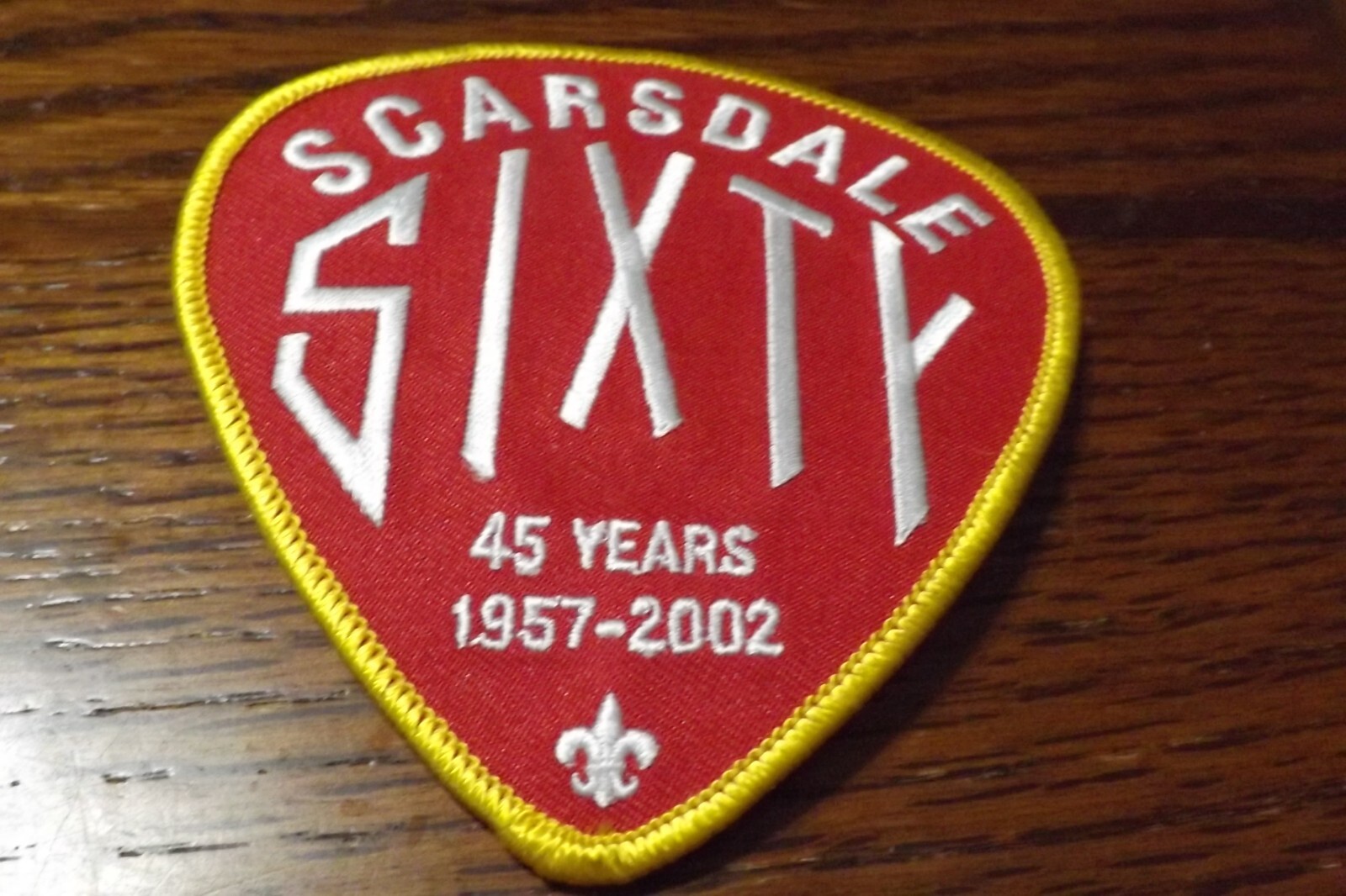 BOY SCOUT PATCH 2002 SCARSDALE SIXTY 45 YEARS NOS