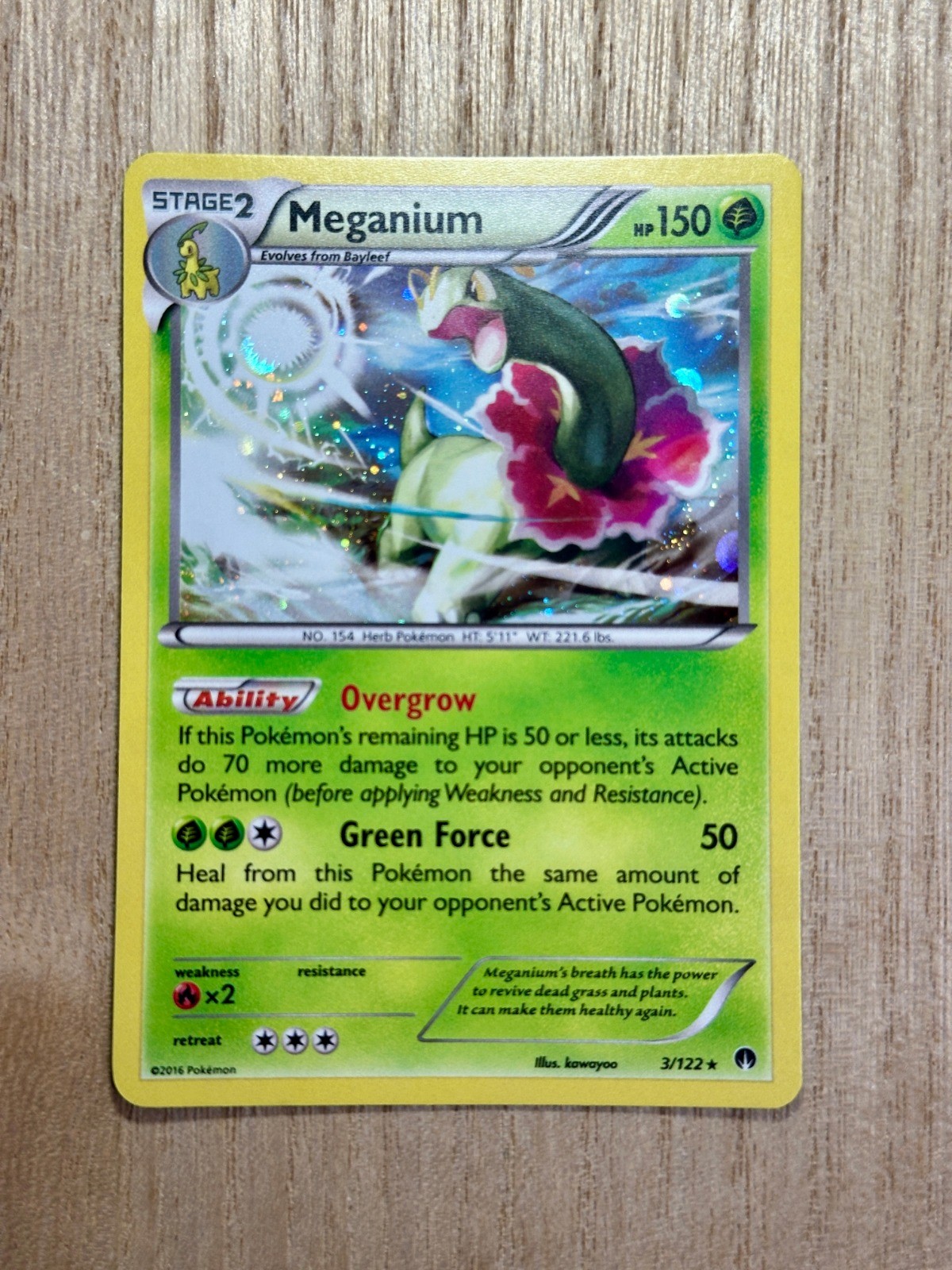 Meganium Holo Rare XY - BREAKpoint 3/122 NM