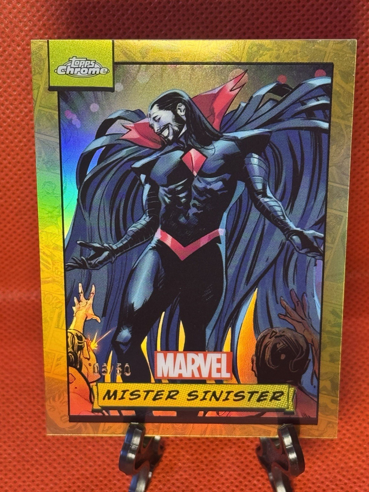 2024 Topps Chrome Marvel Mister Sinister #68 Gold /50 X-Men Reboot