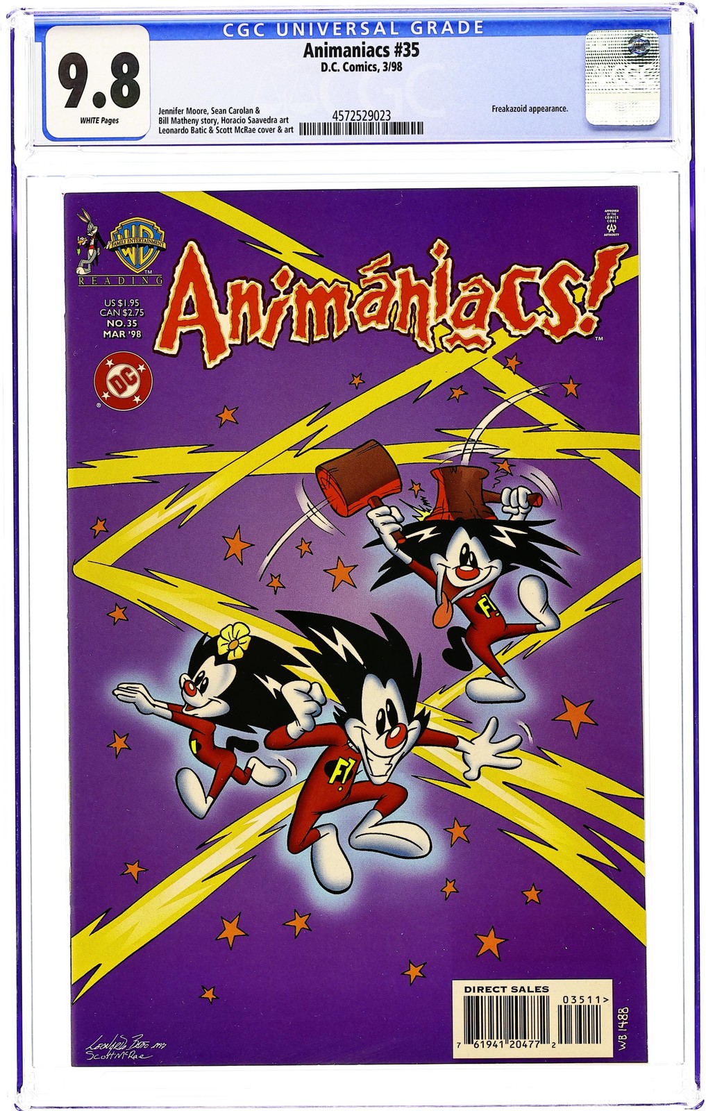 Animaniacs #35 CGC 9.8 1998 4572529023