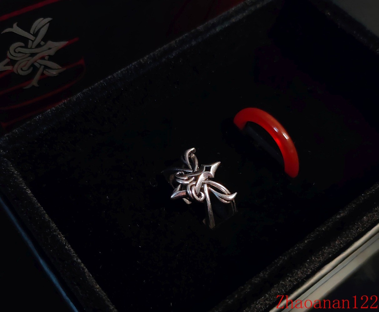 Official Goods MiHoYo Honkai: Star Rail Blade Ring 2pcs Set Cosplay Jewelry