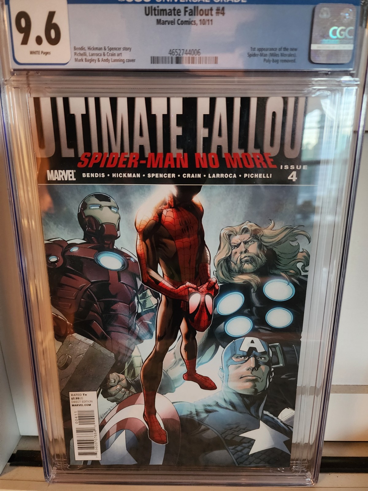 Ultimate Fallout #4 CGC 9.6 2011 1st Miles Morales