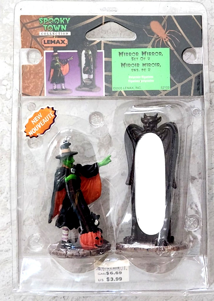 Halloween Lemax Spooky Town Mirror,  Mirror #52103, 2005 Retired NIP