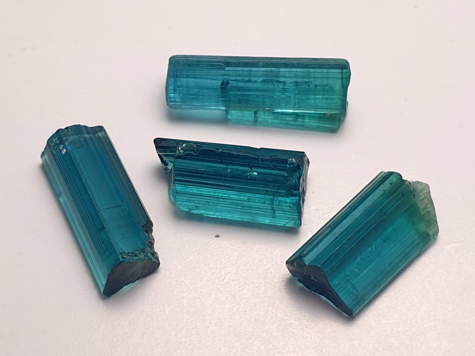 Natural Full open Bule indicolite colour Tourmaline Crystals From Afghanistan 