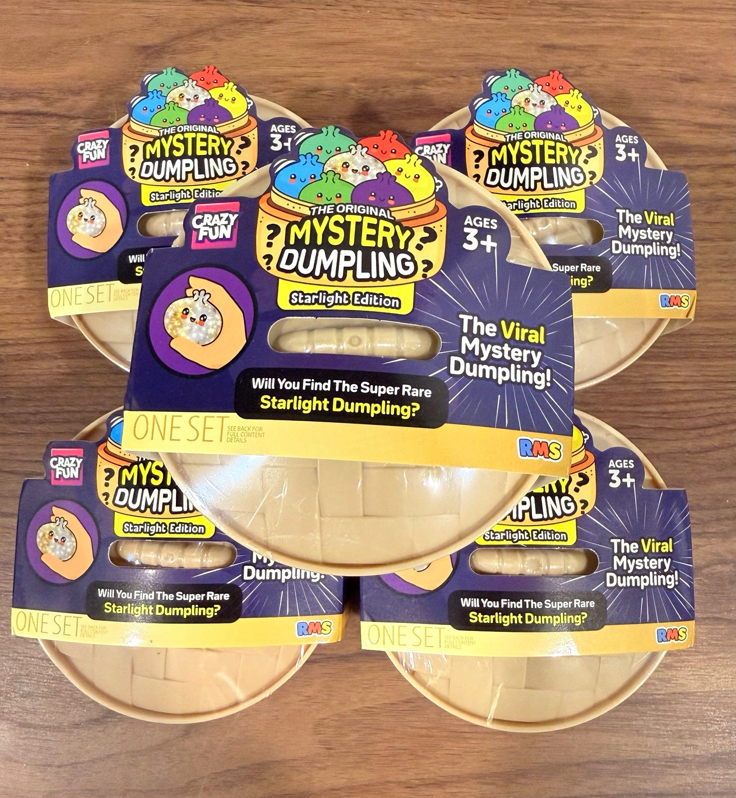 🥟 5 X Crazy Fun RMS Mystery Dumpling STARLIGHT EDITION Blind Pack 