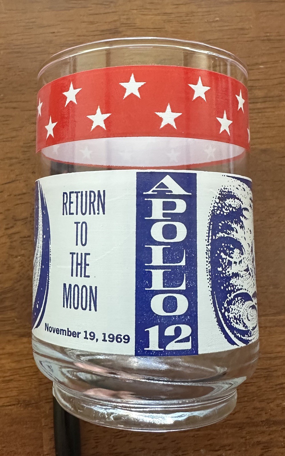 APOLLO 12 Return to the Moon Collectible Glass. Set of 4