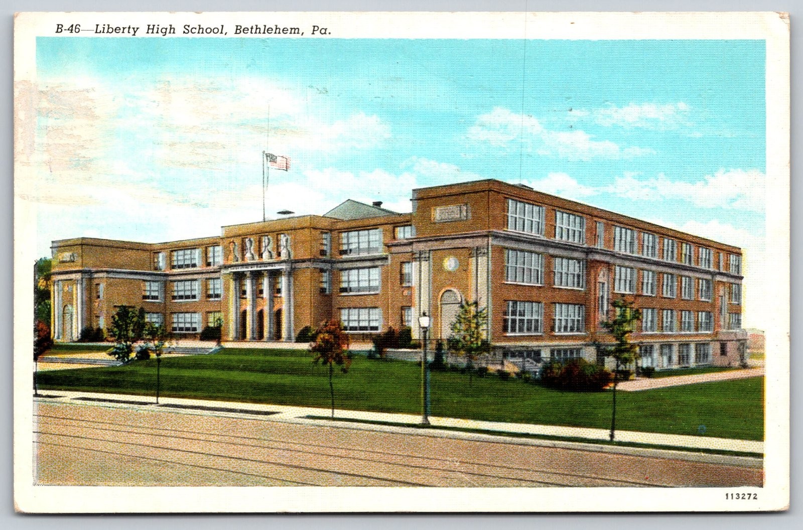Liberty High School Bethlehem Pennsylvania Postcard PC242