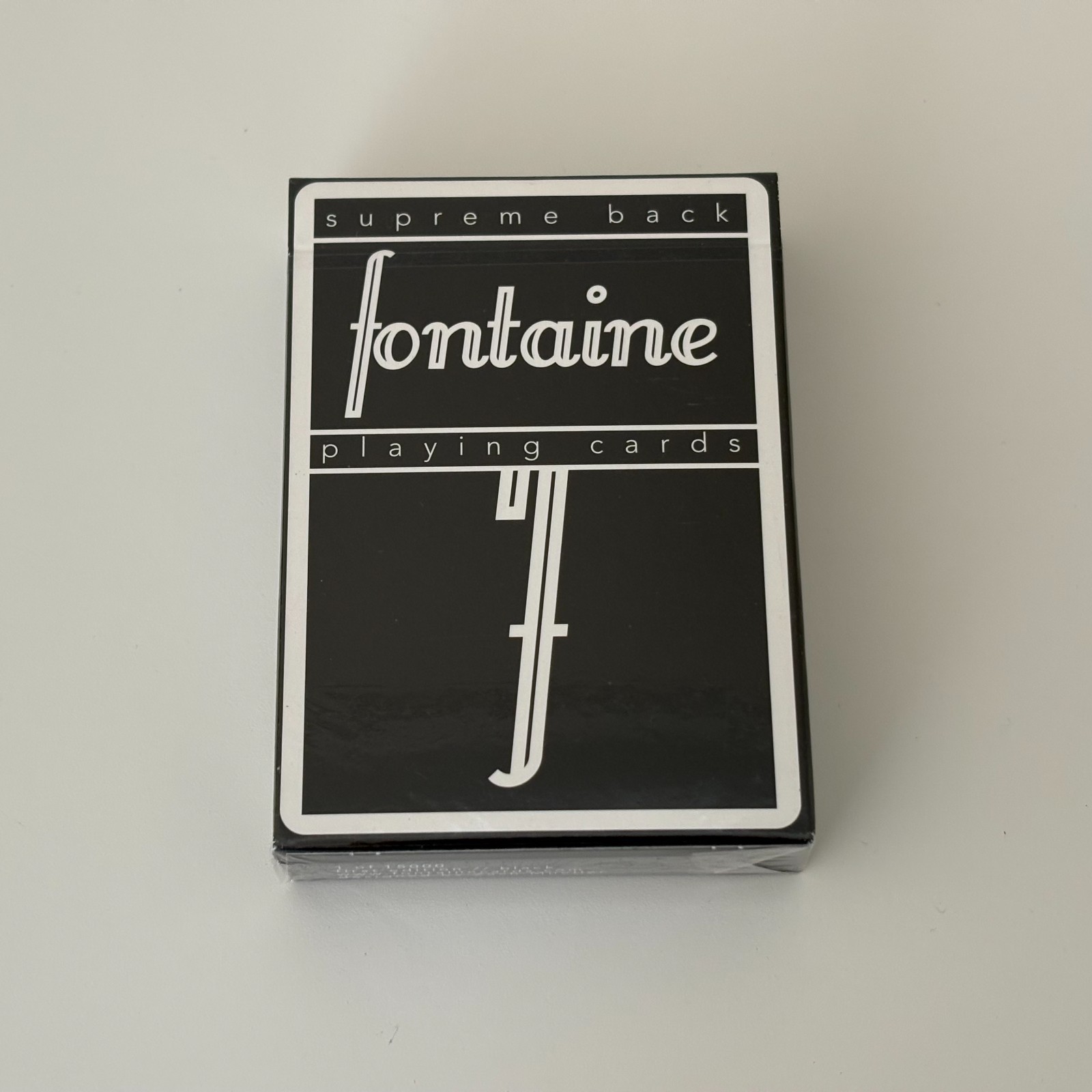 Fontaine RARE Black Playing Cards Zach Mueller Theory11 Jerry's Nugget 1/15,000