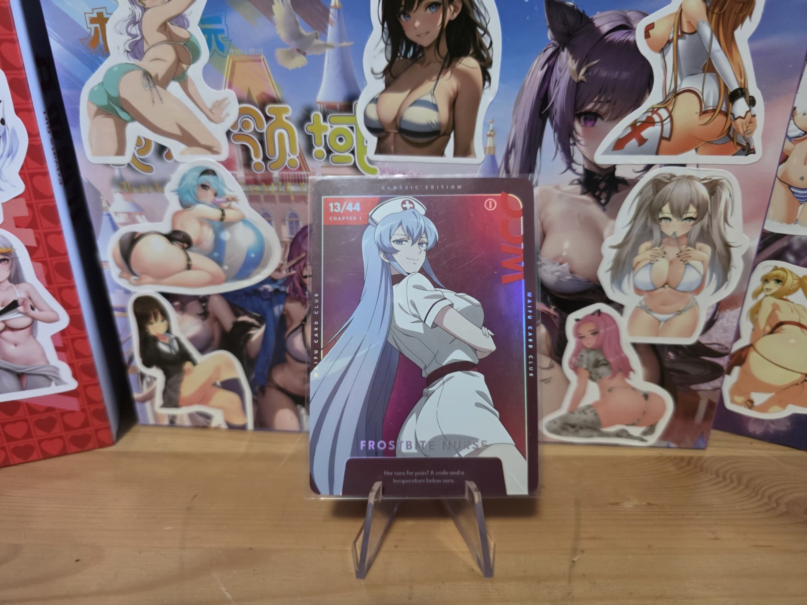 Otaku Box Waifu WCC Card  New   Never Opened. SEE DESCRIPTION 