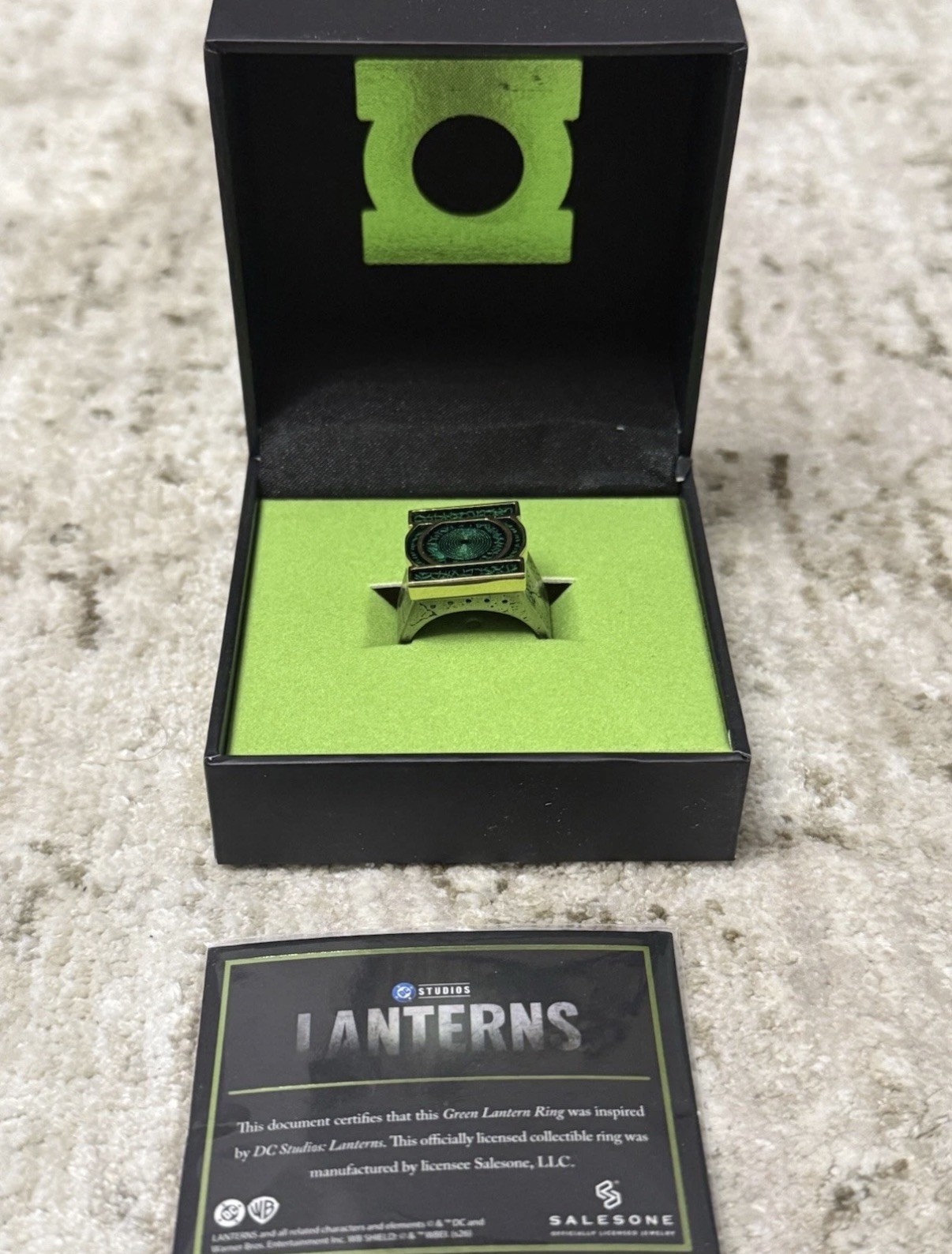 SDCC NYCC 2026 HBO Lanterns Green Lantern Glow-In-The-Dark (Size 10) Ring
