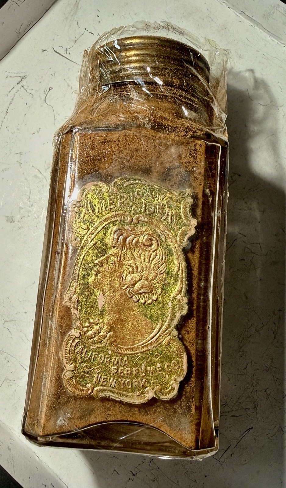 Original 1910 California Perfume Company Sachet Bottle NIB NOS