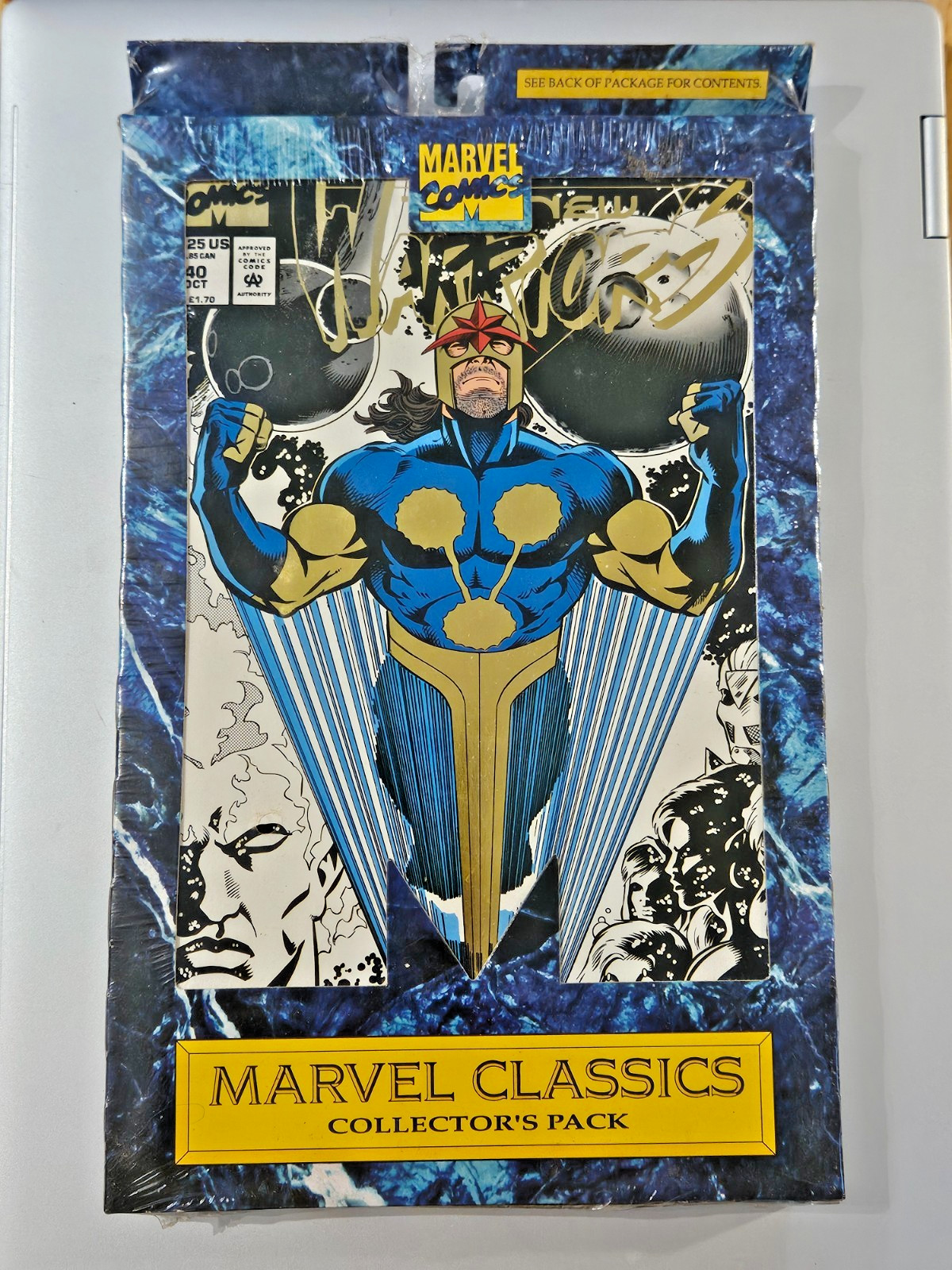  1993 Marvel Classics Collector's Pack Sealed 4 Comic Set New Warriors Nova 1