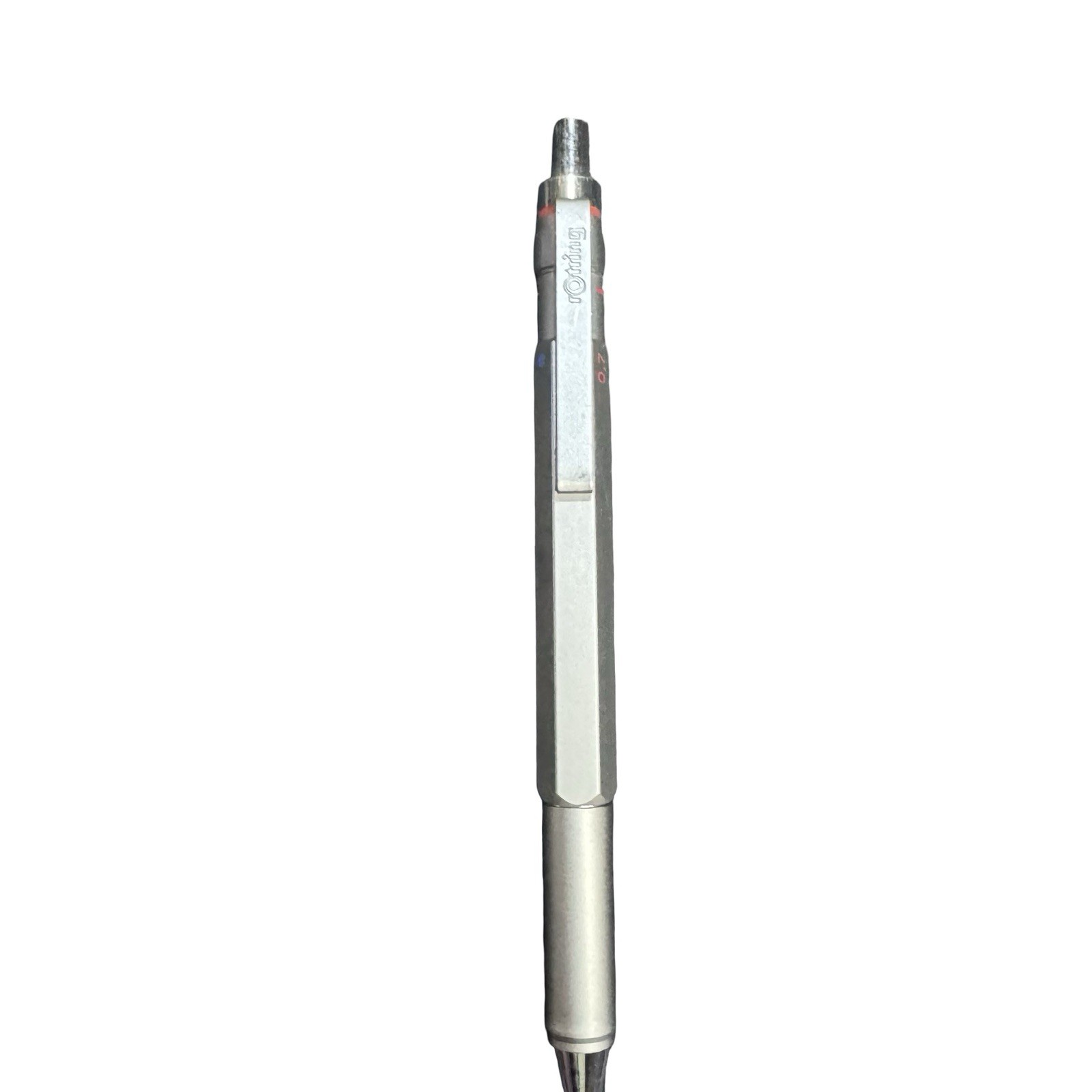 1990s  rOtring 600 TRIO PEN steel Red 2 color Ballpoint + Pencil 0.7mm