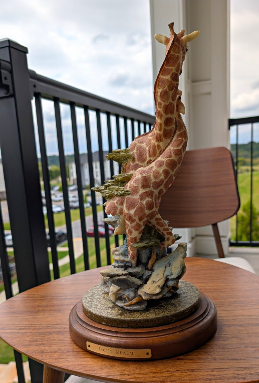 Lofty Realm Giraffes, Numbered  240/2500, Signed By Stephen Herrero, The Artist.