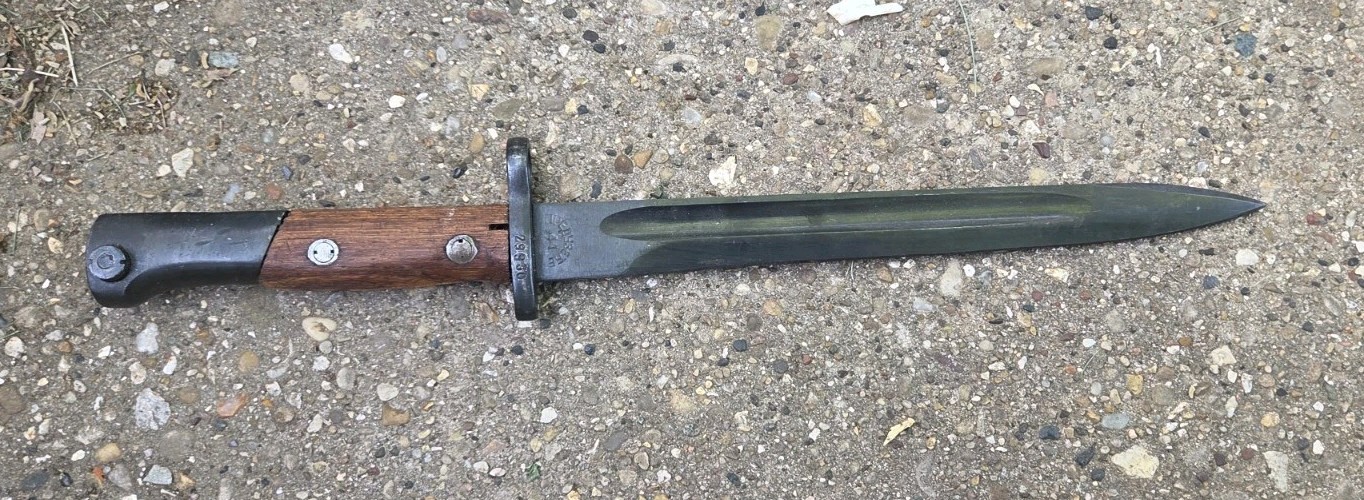 Vintage Yugoslavian 1948 Rifle Bayonet Knife Factory 44 No Scabbard