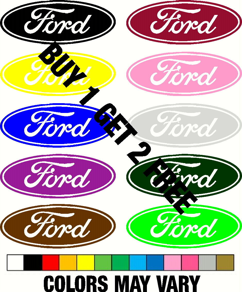 FORD OVAL Decal Buy 1 get 2 FREE  FORD Car Truck iPhone   