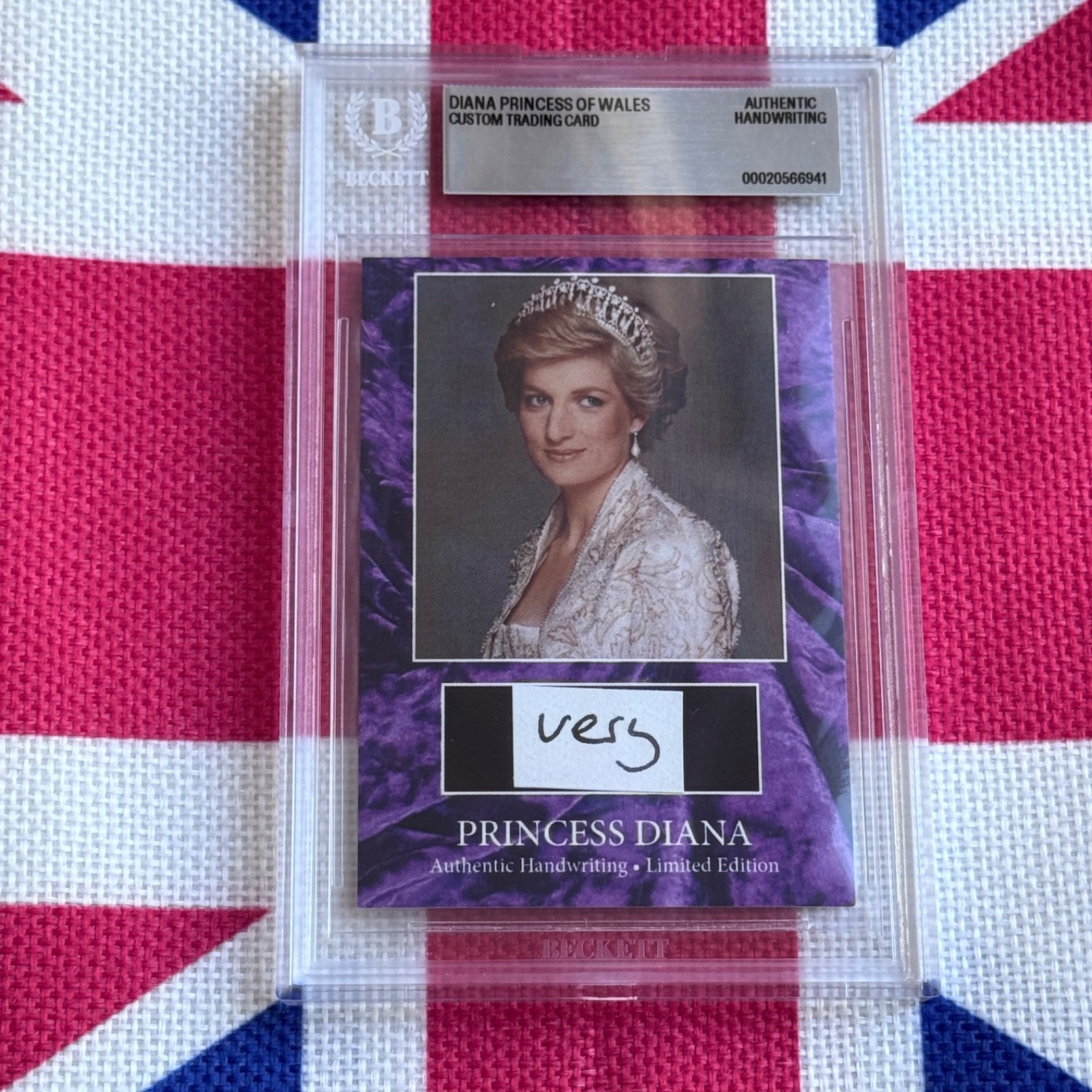 Princess Diana Handwritten Word Cut From a Beckett Autograph Letter Signed