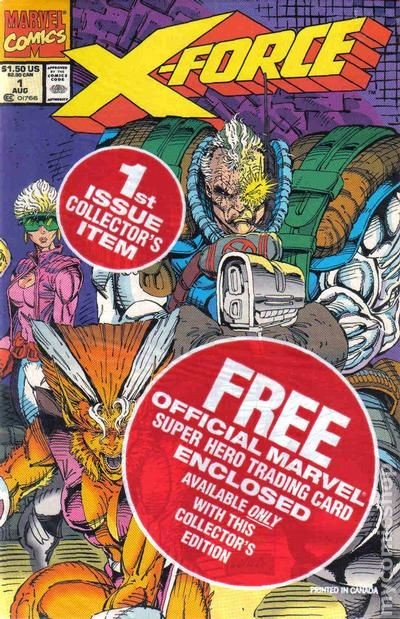 X-Force 1B Deadpool Card Included FN 6.0 1991 Stock Image