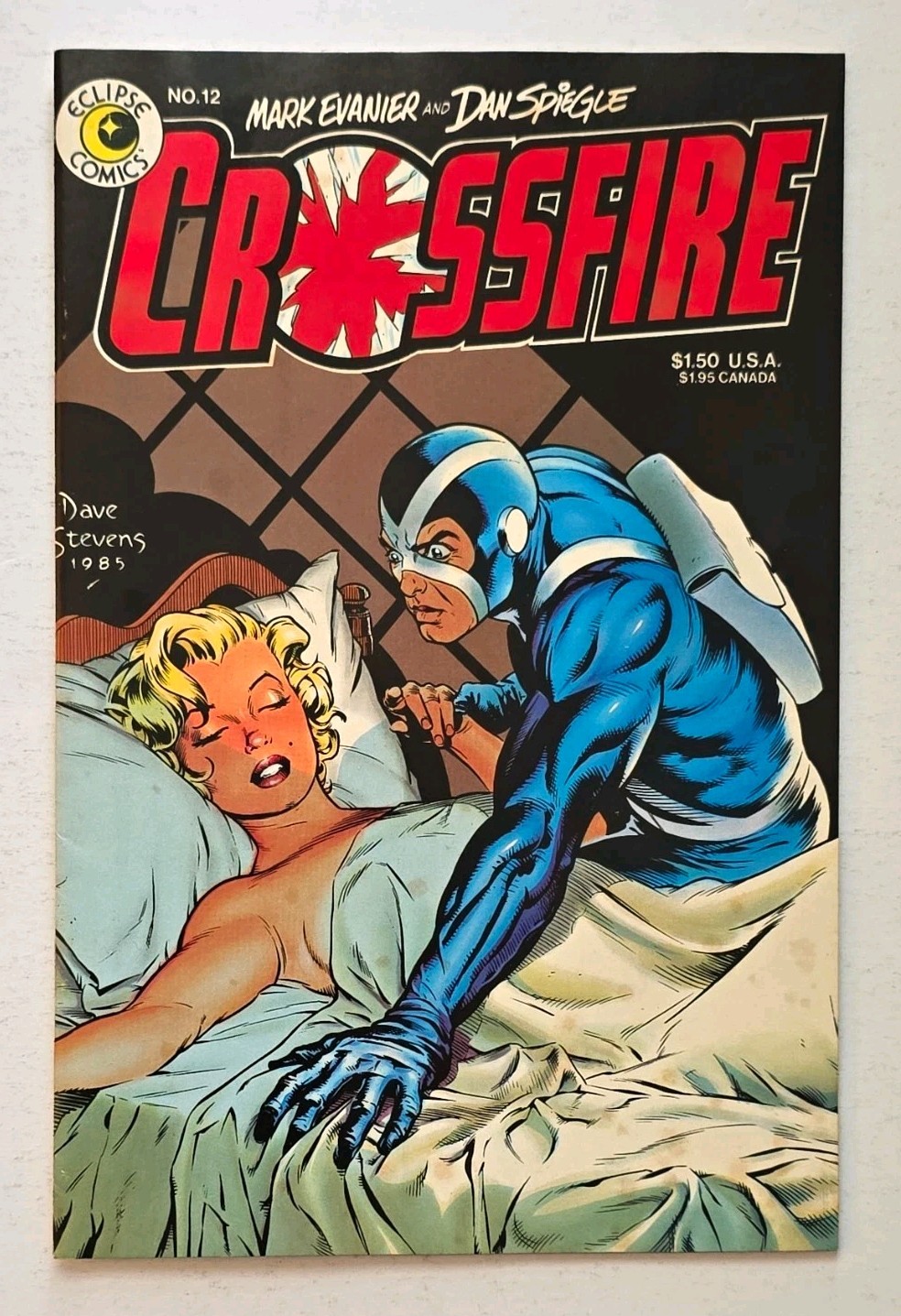Crossfire #12 Eclipse 1985 Dave Stevens Marilyn Monroe Cover HTF