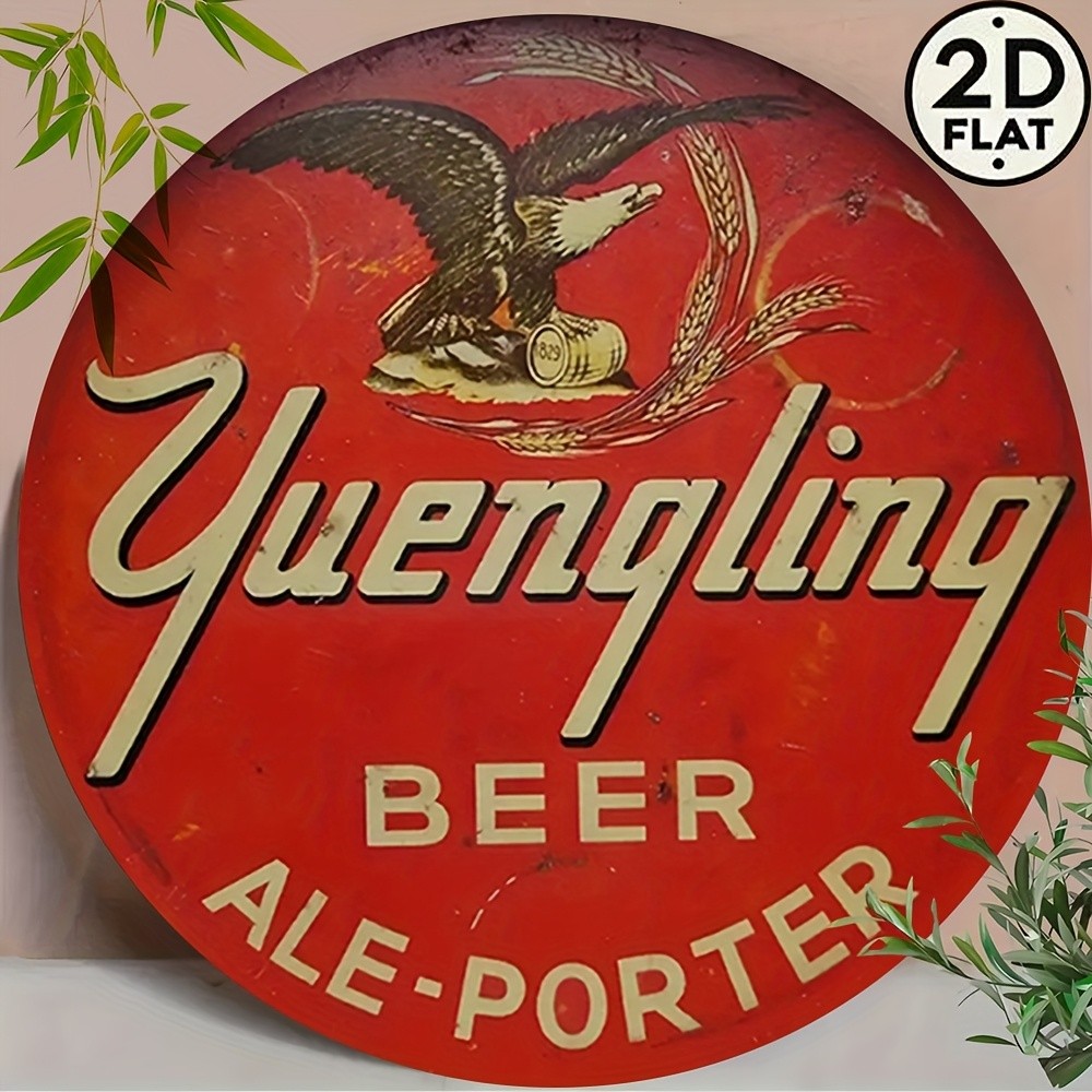2D Flat, 1Tin Metal Signs, Yuengling Beer, Vintage Classic 8
