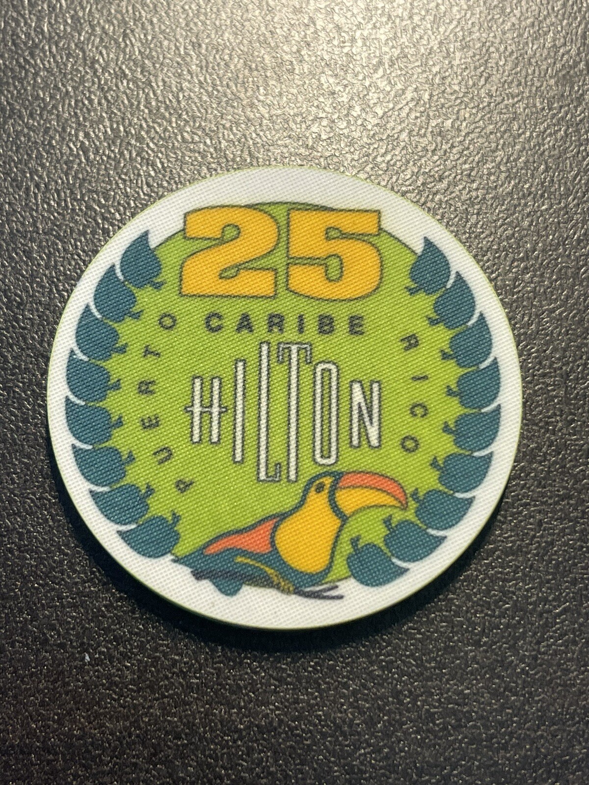 $25 Caribe Hilton San Juan Puerto Rico Casino Chip CC CHC-25 **Rare**