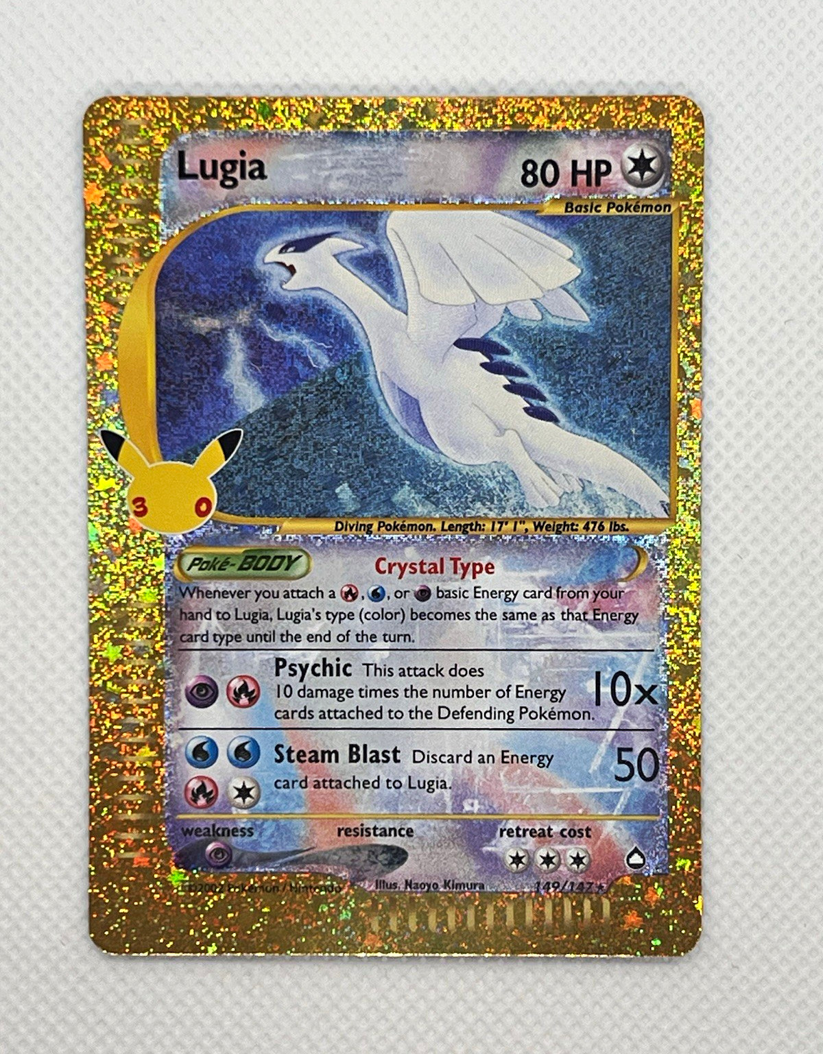 Lugia #149/147 30th Celebration Classic Collection Holo