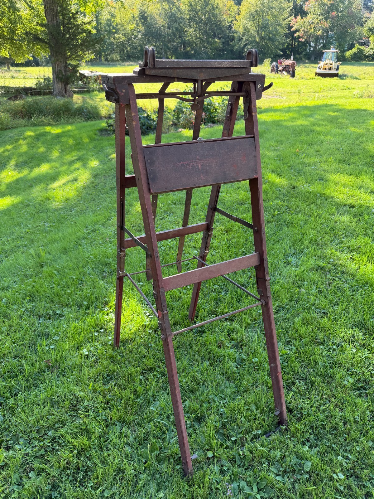Stunning Antique E. C. Stearns & Co. Portable Hand Saw Sharpening Stand