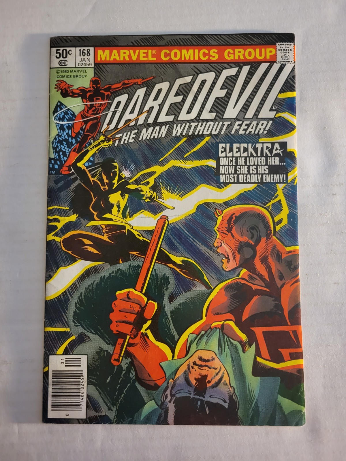 Daredevil 168 NEWSSTAND 1st App & Origin Elektra Bronze Age 1981 Mid Grade NYCC