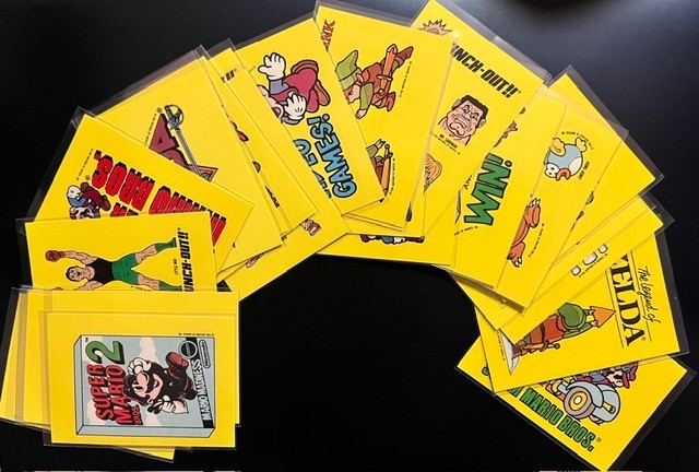 1989 Topps Nintendo Stickers Complete 33 Card Set Zelda Mario Vintage