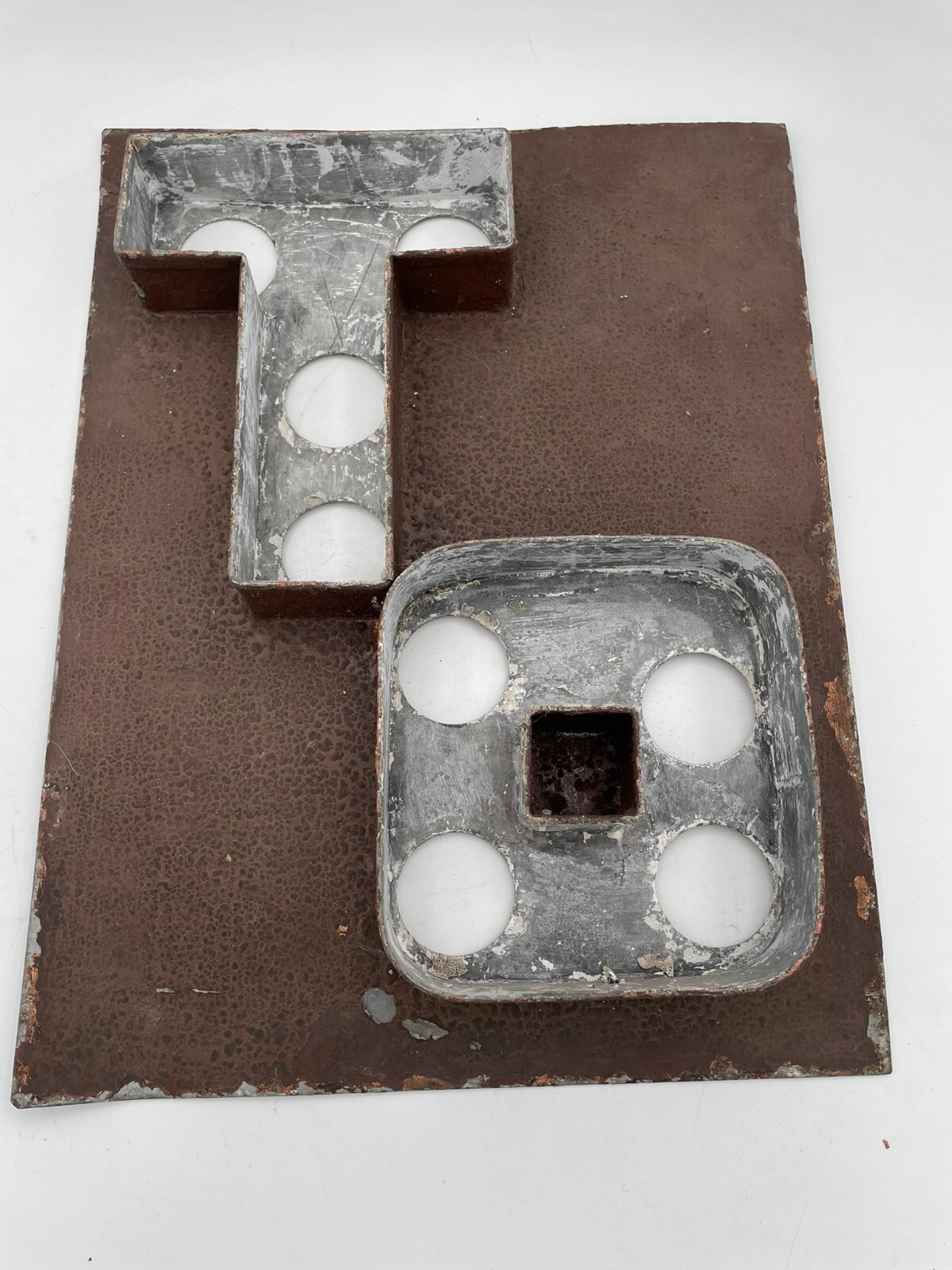 Vintage Metal Marquee-style Channel Letter and Component