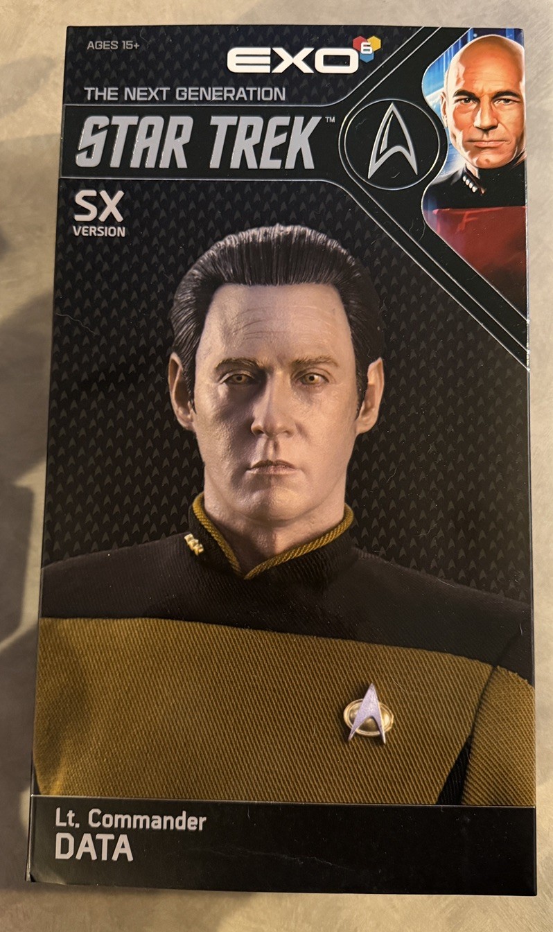 EXO-6 Star Trek TNG Lt. Commander Data Standard Version 1/6 Scale Figure Used