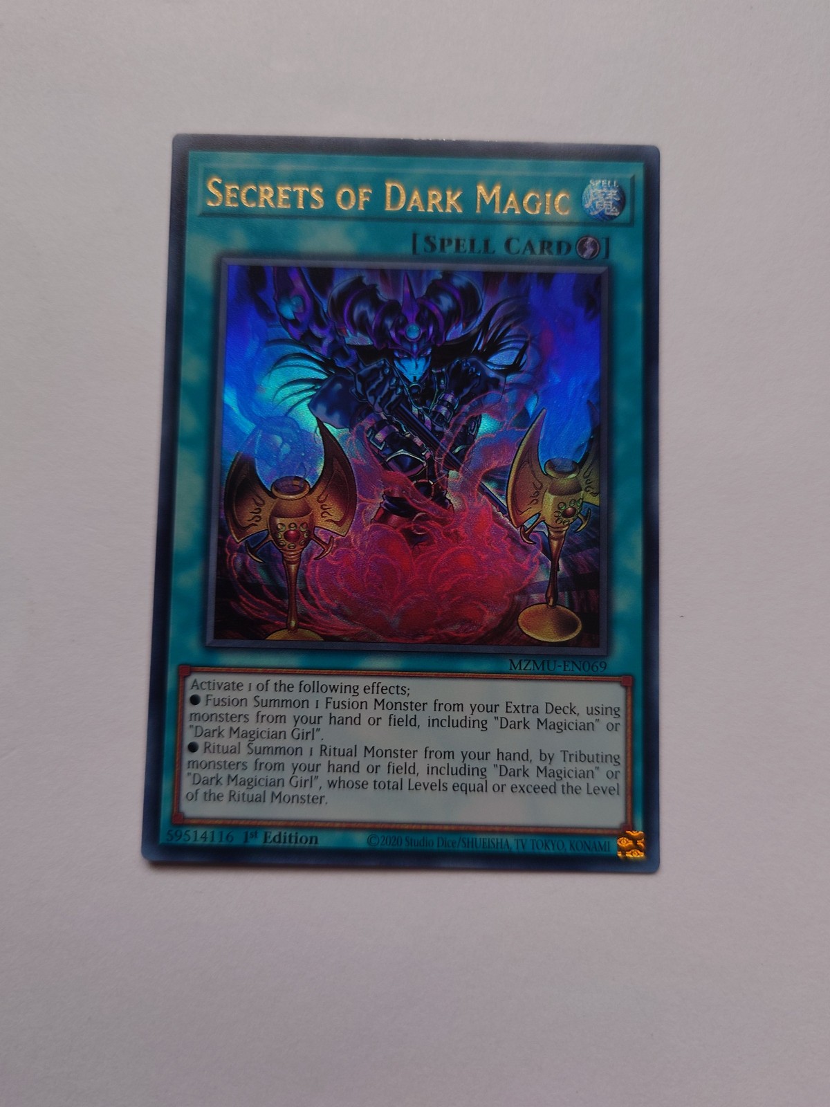 SECRETS OF DARK MAGIC MZMU-EN069 ALT ART ULTRA RARE 1st Ed YUGIOH *NEW & MINT*