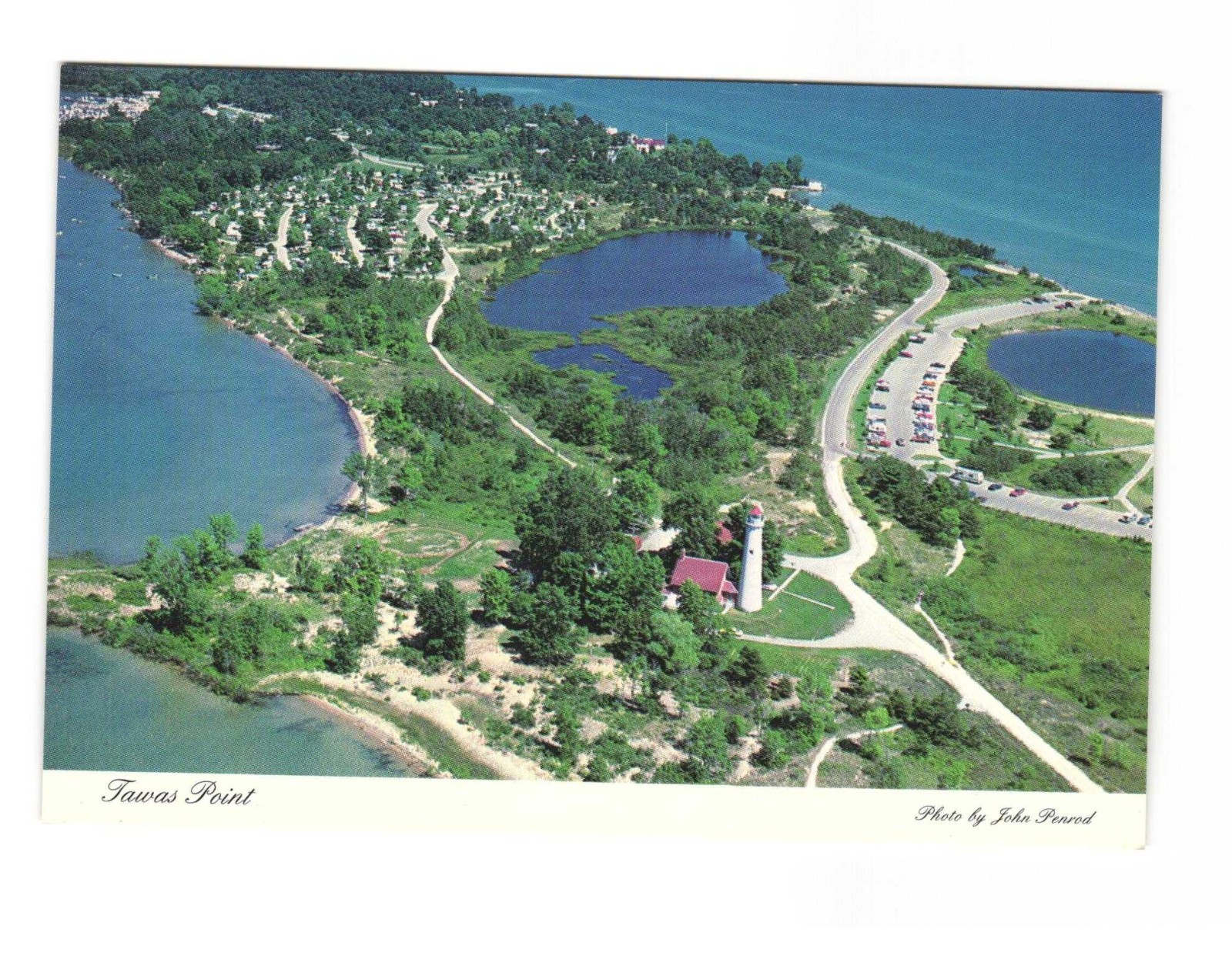 TAWAS Point located at TAWAS Point State Park VTG postcard Unp