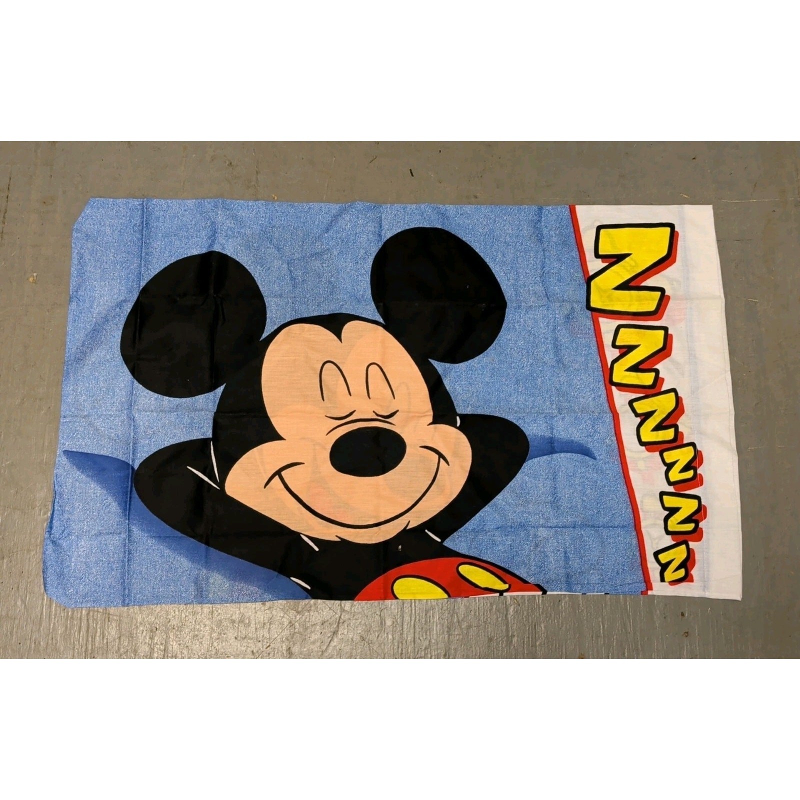 (2) New Sealed Vintage Disney Mickey Mouse Standard Size Pillowcase